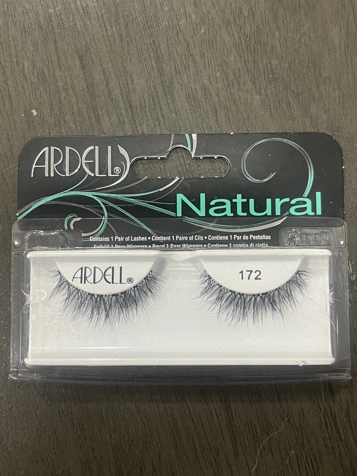 ARDELL Natural FALSE EYELASHES FAUX STRIP EYE LASHES - 172 BLACK - NEW - Image 1 of 1
