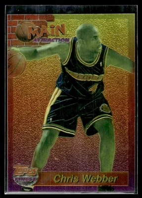 1994-95 Topps Finest Chris Webber Golden State Warriors #9 - Image 1 of 2