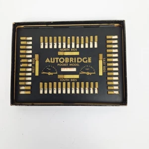 Vintage Autobridge Play Yourself Card Game Vintage Deluxe Pocket Model 1950’s - Picture 1 of 4