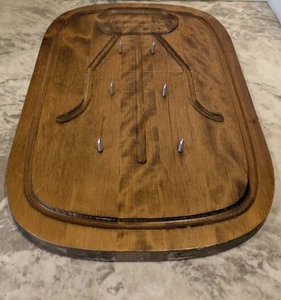 VINTAGE Stoware Barbed Duck/MEAT Cutting Board Stowe Vermont Sharp SPIKES WD910 - Picture 1 of 12