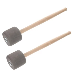 2pcs Drum Mallets Sticks Percussion Mallets with Wood Handle Drumstick - Picture 1 of 8