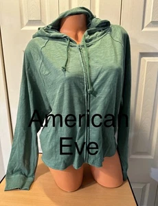 Victoria's Secret PINK Hoodie X- Large Green Cropped Full Zip W/LOGO DOG NWT - Picture 1 of 7