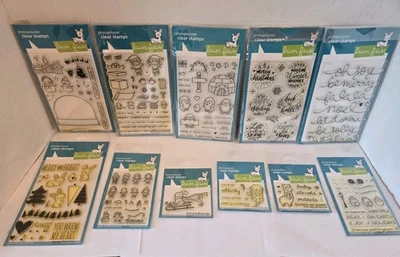 Lote de 11 Selos Temáticos de Natal Gramado Fawn Coelho Pinguim Boneco de Neve Elfos Sentimento - Imagem 1 de 4