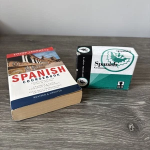 SPANISH Learning Lot. GRAMMAR CARDS By Visual Ed. Plus SPANISH COURSEBOOK - Picture 1 of 5