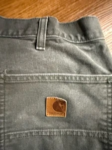 VTG Carhartt B11 MOS Carpenter Pants Size 36x32 Faded Workwear - Picture 1 of 5
