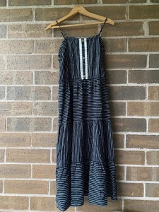 Girls Size XL 14-16 Art Class Striped Ruffle Sleeveless Summer Spring Maxi Dress - Picture 1 of 3