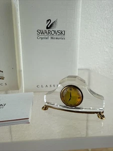 Swarovski Crystal Memories Kaminuhr vergoldet mit Originalkarton - abgeplatzt - Bild 1 von 6
