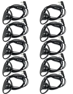 Retevis Custodia da 10 Auricolari Walkie Talkie con Microfono 2 Pin Cuffie Tipo D per... - Foto 1 di 9