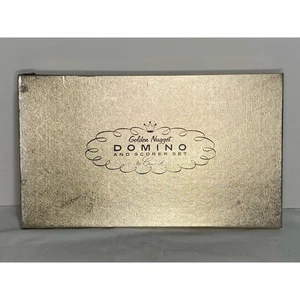 Vintage Golden Nugget Domino and Scorer Set by Crisloid Plastics No. GN-800 - Picture 1 of 12