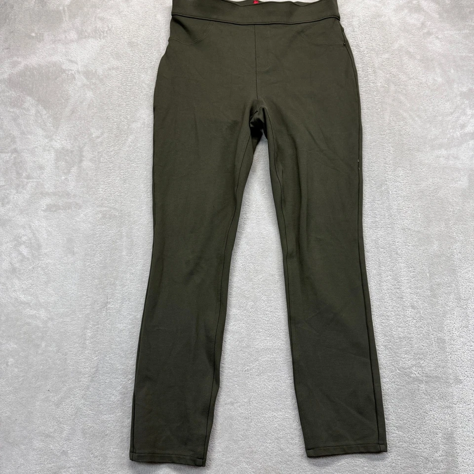 Pantalones SPANX Mujer Medianos SPANX Suave Ajuste Perfecto Ponte Tobillo Ajustado Oliva Pantalón Foto 1 de 4
