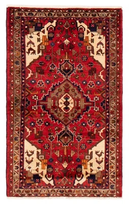 3'5" x 5'7" Vintage Hand Knotted Area Rug Traditional Oriental Wool Carpet - Image 1 of 4