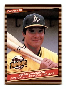 Jose Canseco 1986 Donruss Highlights #55 Oakland Athletics casi nuevo-como nuevo - Imagen 1 de 2