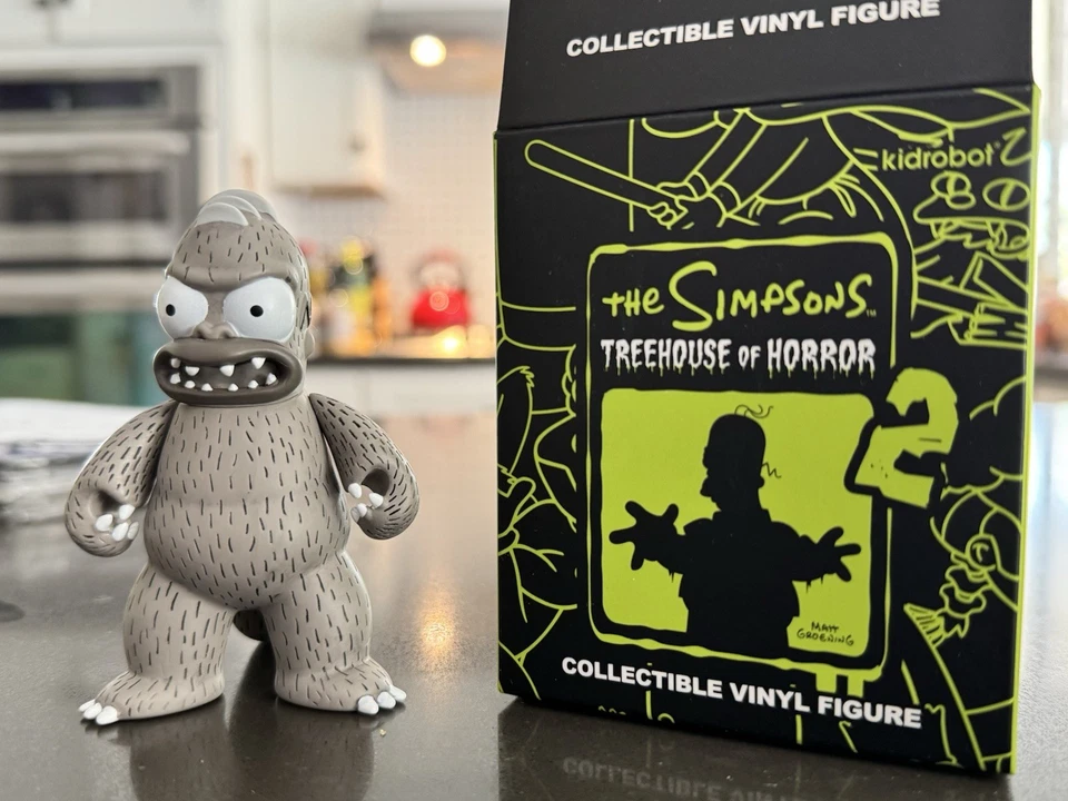 kidrobot 辛普森一家恐怖树屋系列 2 哥斯拉荷马 3 英寸乙烯基雕像 — 第 1/1 张图片