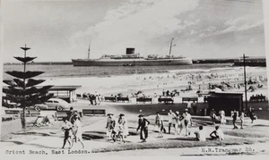 Orient Beach, East London, South Africa, Vintage Postcard - Picture 1 of 2