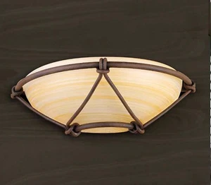 Applique classico in ferro battuto ruggine 1 luce pre Ap 162/30 - Picture 1 of 1