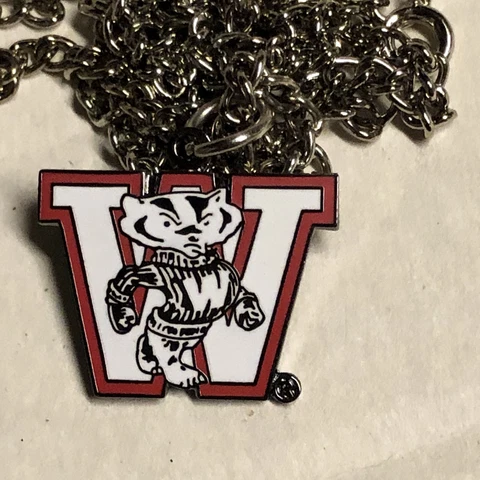 Wisconsin Badgers Logo 18" Necklace by Peter David Cover