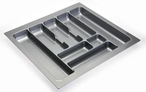 Cutlery Tray Inserts For Kitchen Drawers, Grey or White Sizes 230-930 Quality - Picture 1 of 16
