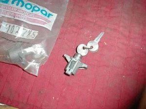 NOS MOPAR 1941-2 GLOVE BOX  DOOR LOCK & KEYS PLYMOUTH DODGE DESOTO CHRYSLER - Picture 1 of 1