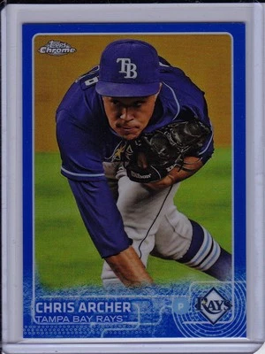 Chris Archer 2015 Topps Chrome Blue Refractor #'d /150 Tampa Bay Rays - Image 1 of 2