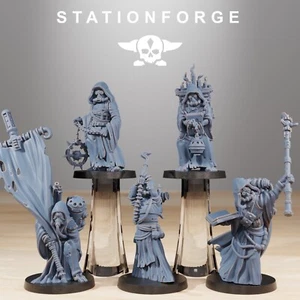 Cultists - Scavenger Stationforge Miniatures - 5 Chiffres - 28mm Tabletop - Bild 1 von 6