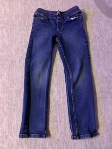 LANDS’ END GIRLS DENIM JEANS SIZE 7  - Picture 1 of 4