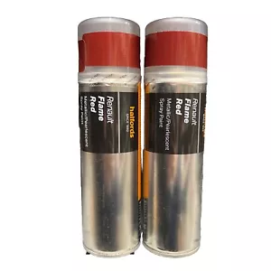 PINTURA EN SPRAY RENAULT FLAME RED LATAS 300ML HALFORDS x2 - Imagen 1 de 3