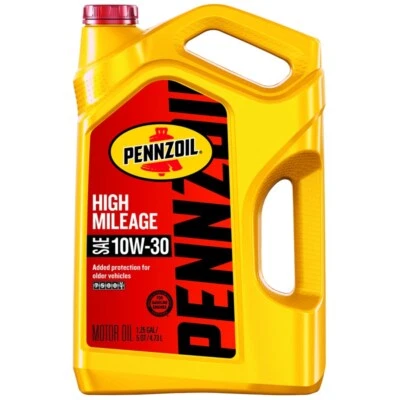 Pennzoil High Mileage SAE 10W-30 Motor Oil For Gasoline Engines 5 Quarts 1 pk - Image 1 of 2