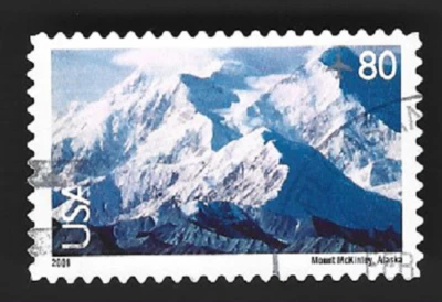 Scott# C137 80c Mt. McKinley with black CDS cancel - (A-4) - Image 1 of 2