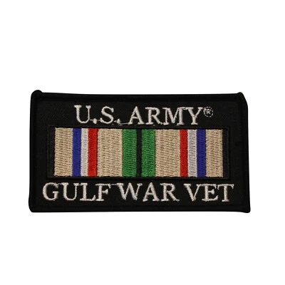 US Army Gulf War Veteran Embroidered Iron On Patch 30-I - Image 1 of 2