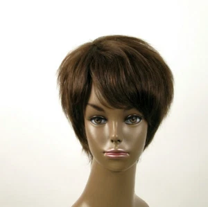 Perruque afro femme 100% cheveux naturel châtain ref JEAN 03/6 - Imagen 1 de 9