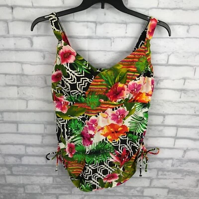 Maxine Of Hollywood размер 18 Вт тропический танкини плавать верхний с подкладкой бюстгальтер цветной - Изображение 1 из 4