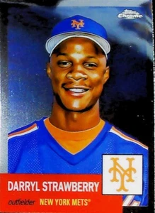 2022 TOPPS CHROME PLATINUM ANNIVERSARY #45 DARRYL STRAWBERRY NEW YORK METS - Picture 1 of 2
