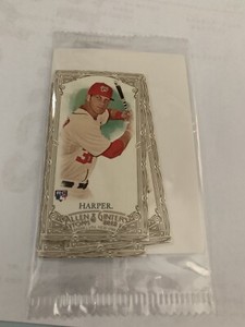 2012 Topps Allen & Ginter Bryce Harper Gold Mini Sealed In Pack
