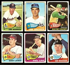 1965 Topps Baseball:  Choose Your Card (#13 to #299)