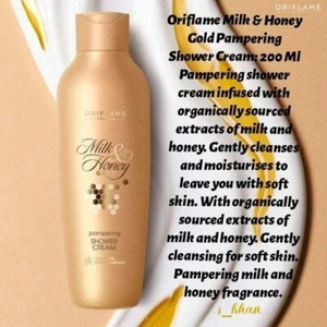 Oriflame Milk & Honey Gold Pampering Shower Creams, 250ml - Picture 1 of 2