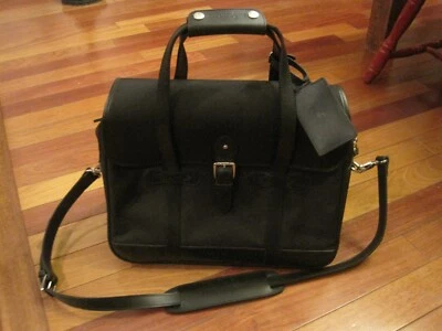 VTG POLO RALPH LAUREN Black Leather Fabric Duffle Bag Carry On RL2000 NOS LOOK - Image 1 of 4