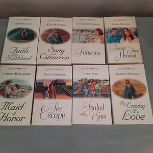 Heartsong Presents Christian Romance Lot 8 Paperback Books Vintage Fiction - Picture 1 of 10