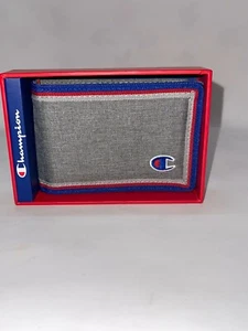 Champion LIFE Transmitter Bifold Wallet Medium Grey CH3038bb-030 new in box - Picture 1 of 4