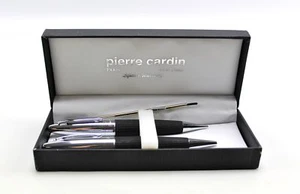 Pierre Cardin Black & Chrome Pen & Mechanical Pencil & Stylus Bonus Box Set - Picture 1 of 3