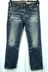 AG-ED DENIM Adriano Goldschmied MATCHBOX Slim DISTRESSED/DESTROYED Jeans 32-28 - Picture 1 of 5