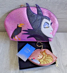 Disney Danielle Nicole Bag + Purse Maleficent Sleeping Beauty Zip Make up Bag - Picture 1 of 22