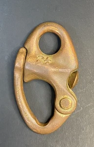 "Grillete a presión de bronce extremadamente alto grado hecho en Inglaterra 2 1/2"" vintage" - Imagen 1 de 4