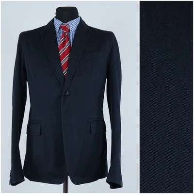 Abrigo Deportivo de Lona para Hombres 38R Talla EE. UU. J.LINDEBERG Azul Verano Algodón Blazer Chaqueta Foto 1 de 4
