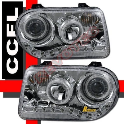 Faros proyectores LED G3 súper brillantes halo para 05-09 Chrysler 300C SRT-8  Foto 1 de 4