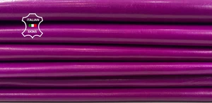 MAGENTA PURPLE ANILINE Soft Italian Lambskin leather 5 skins 20+sqf 0.8mm C5487 - Picture 1 of 7