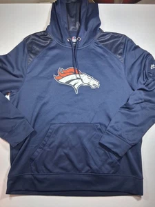 Denver Broncos Therma Base Majestic Hoodie  Large - Picture 1 of 11