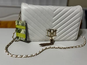 Badgley Mischka White Quilted Vegan Leather Crossbody Purse NWT $127.50 - Bild 1 von 18