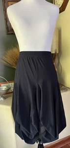 Marithe Francois Girbaud Black Asymmetrical Avant Garde Midi Skirt  F 40, USA 6 - Picture 1 of 5