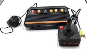 Atari Flashback 4 Home Console Black Classic Games Preloaded 1 Joystick +adapter