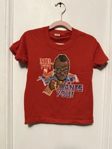 Vintage RARE 70’s 80’s “Mr. T Wants You” Promo T Shirt A Team Rap Hip Hop 7 - Picture 1 of 13
